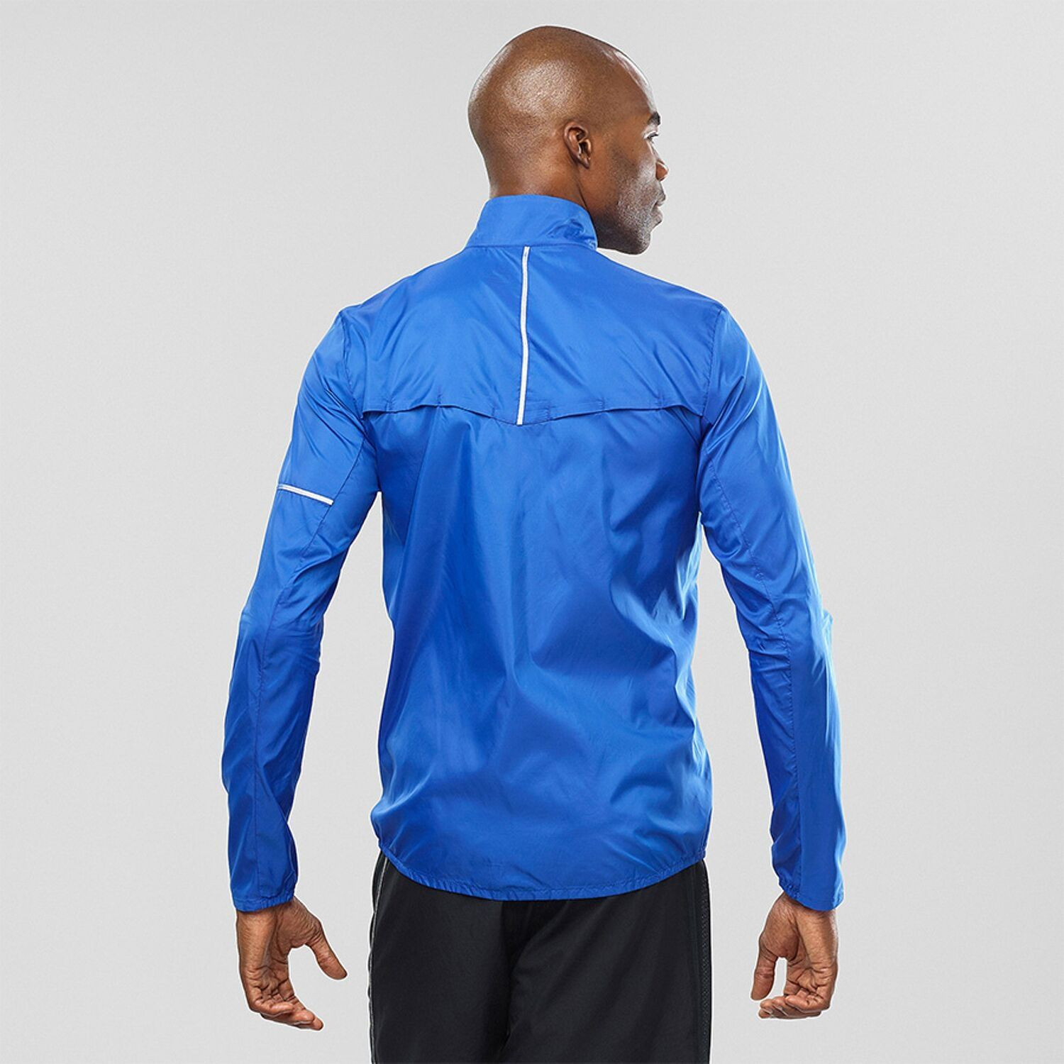 Bunda SALOMON Agile Wind JKT M Poseidon Blue - Bundy na bežky a skialp - 2