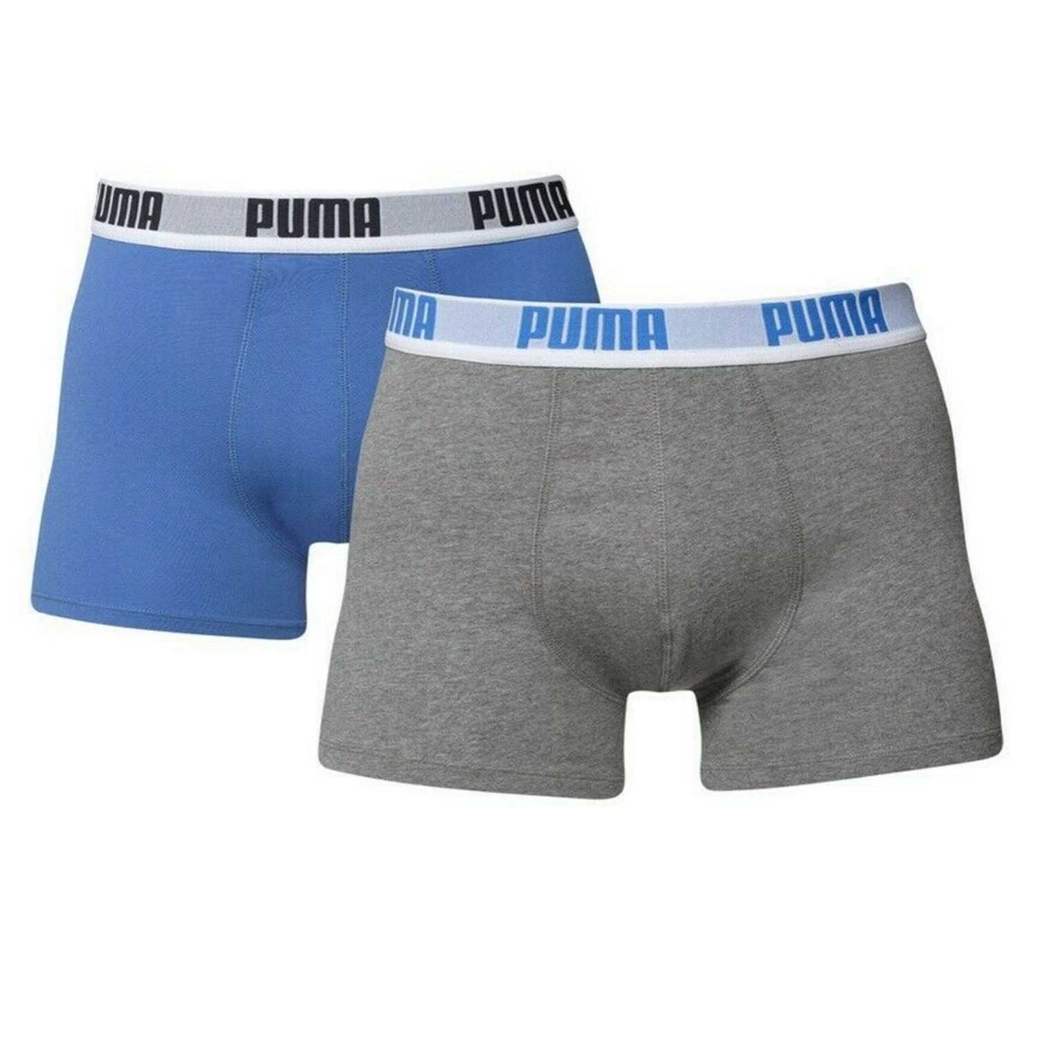 Boxerky PUMA Boxer 2-pack Grey/Blue  - Spodná bielizeň - 1