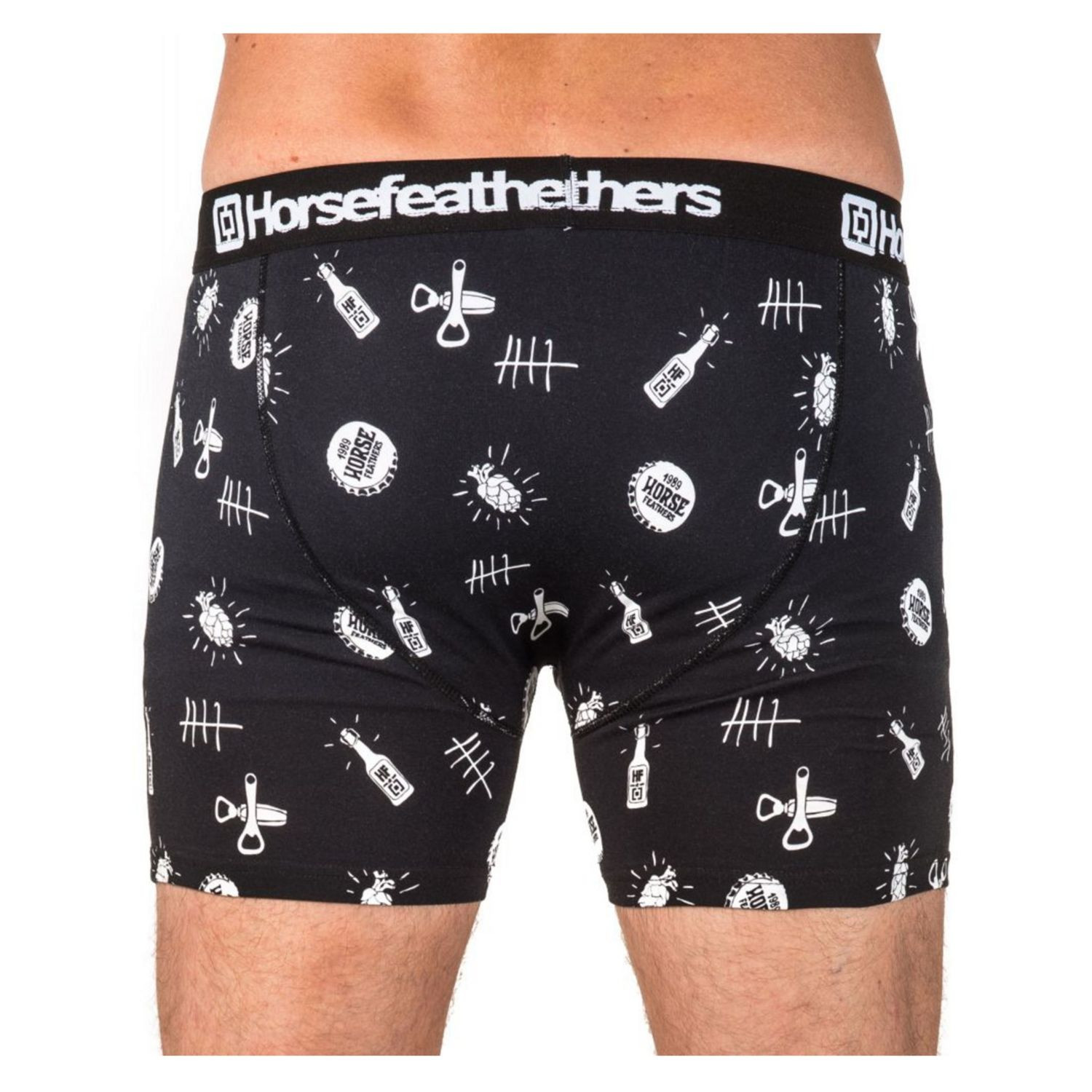 Boxerky HORSEFEATHERS Sidney Beer Black - Spodná bielizeň - 2