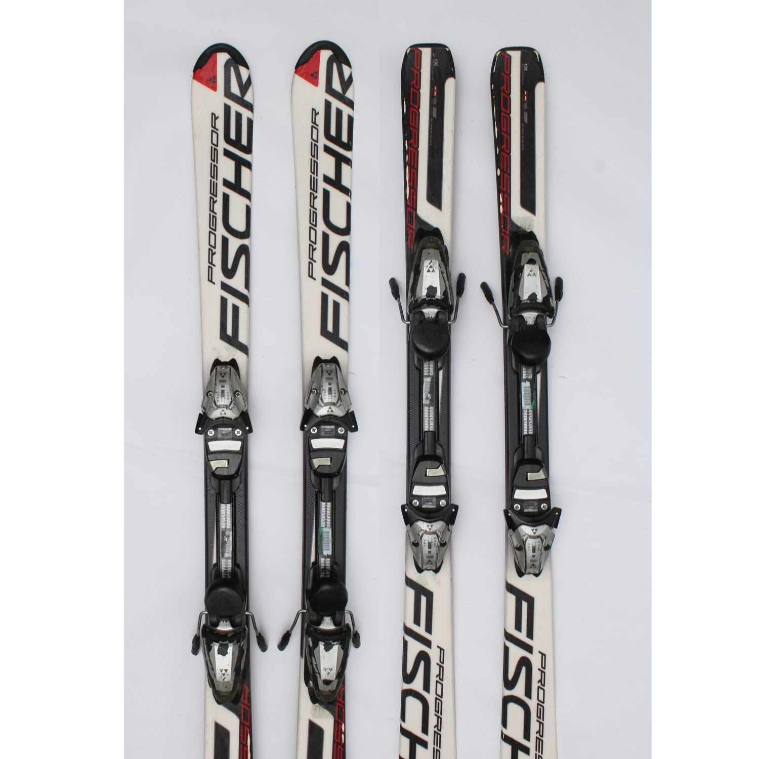 Jazdené bazárové lyže FISCHER Progressor White/Black X - Detské lyže - 1