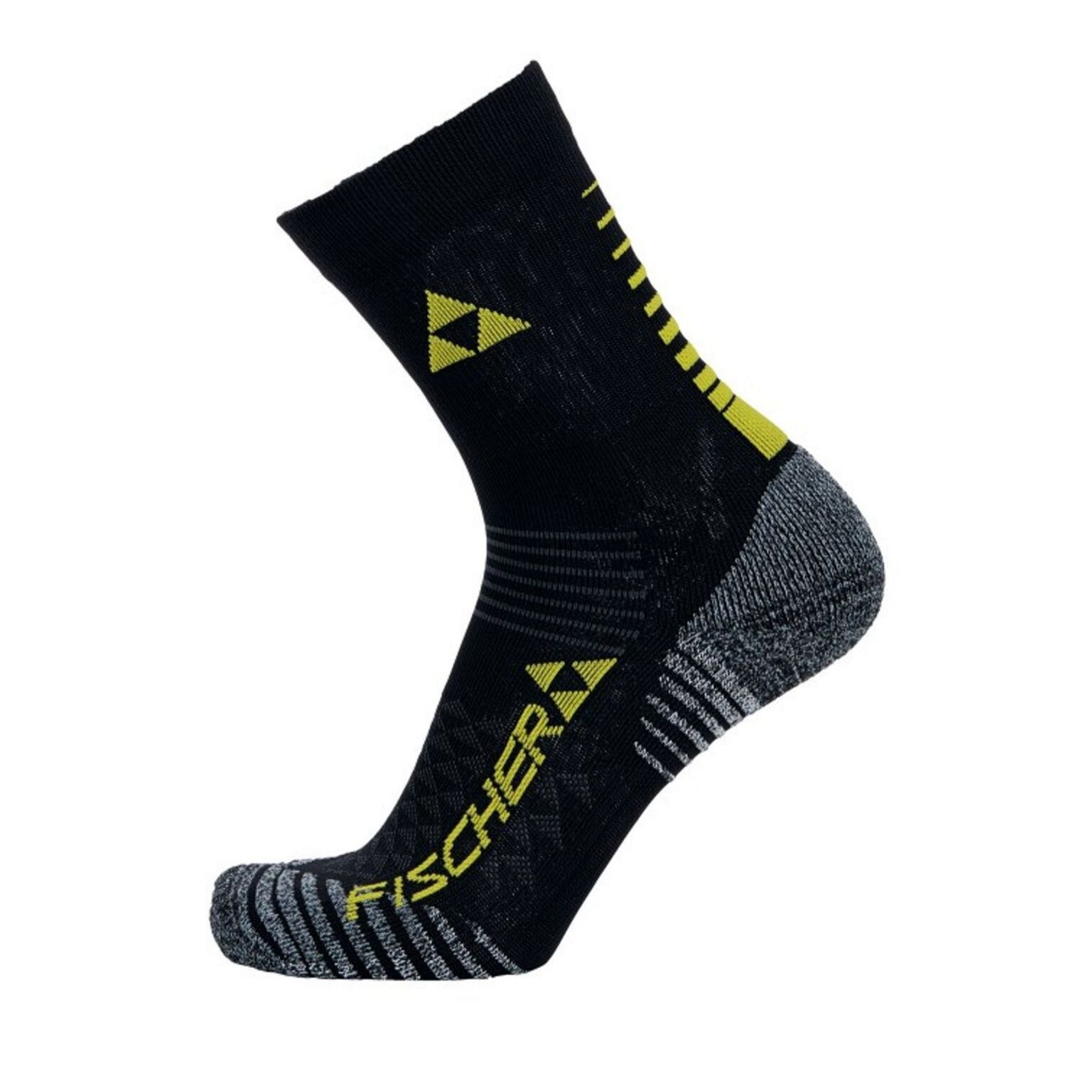Ponožky na bežky FISCHER XC Socks Short Black/Yellow - Ponožky - stredné - 1