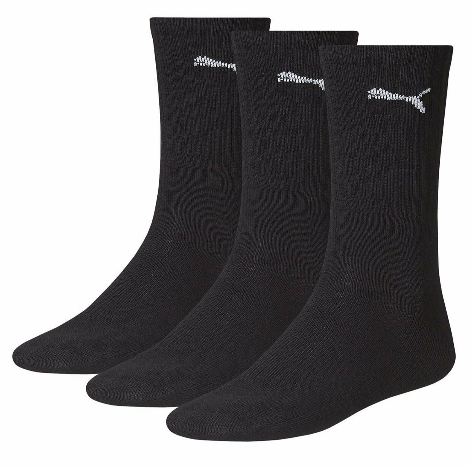 Ponožky PUMA Crew 3-pack Black - Ponožky - stredné - 1