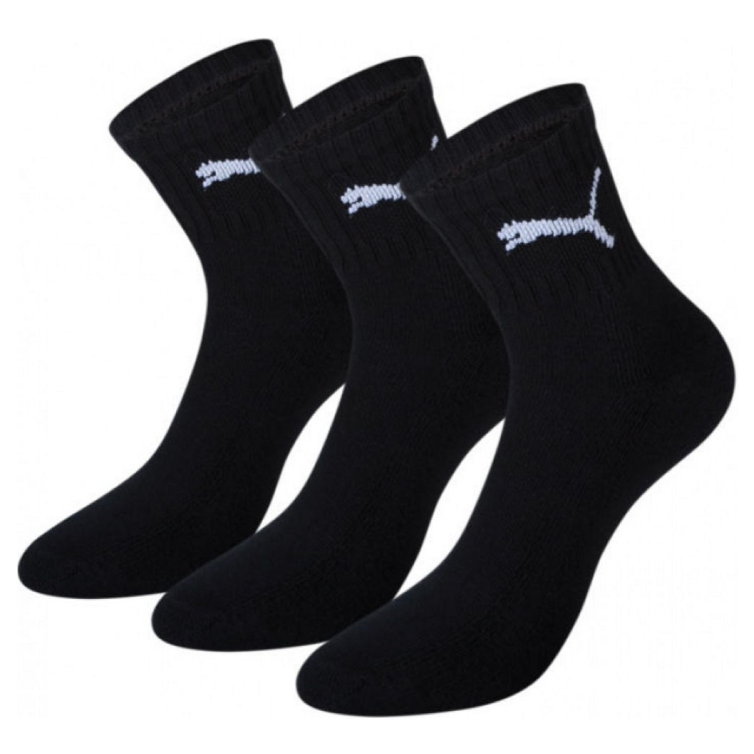 Ponožky PUMA Short Crew 3-pack Black - Ponožky - stredné - 1