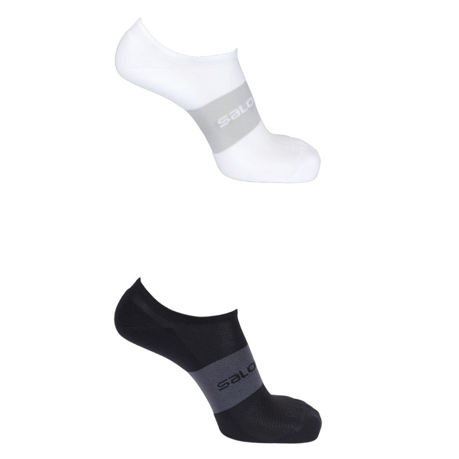 Ponožky SALOMON Sonic 2-Pack Black + White - 2 páry - Ponožky - nízke - 1
