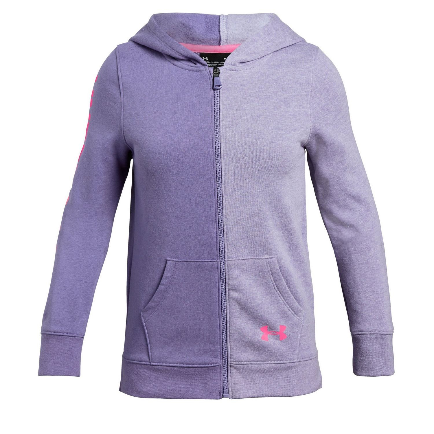 Mikina UNDER ARMOUR Rival Fleece Full Zip Hoodie Purple - Mikiny s kapucňou - 2