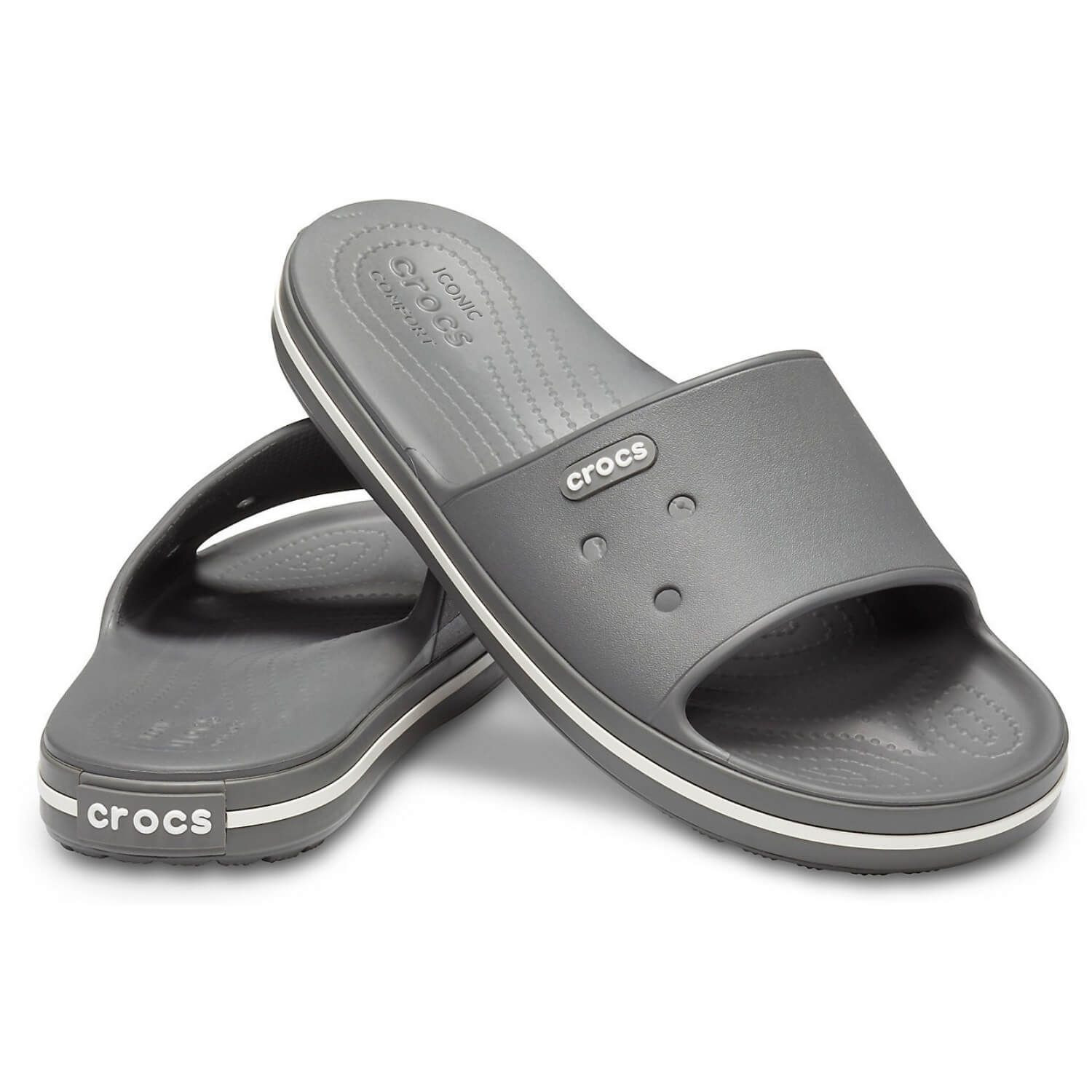 Šľapky CROCS Crocband III Slide Slate Grey - Šľapky a sandále - 4
