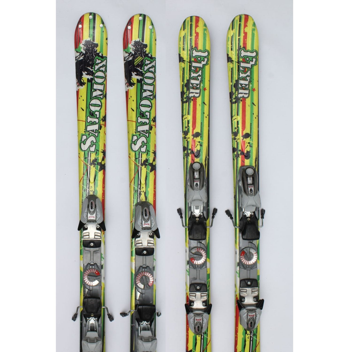 Jazdené bazárové lyže SALOMON Flyer Rasta - Freeride - Freestyle - 1