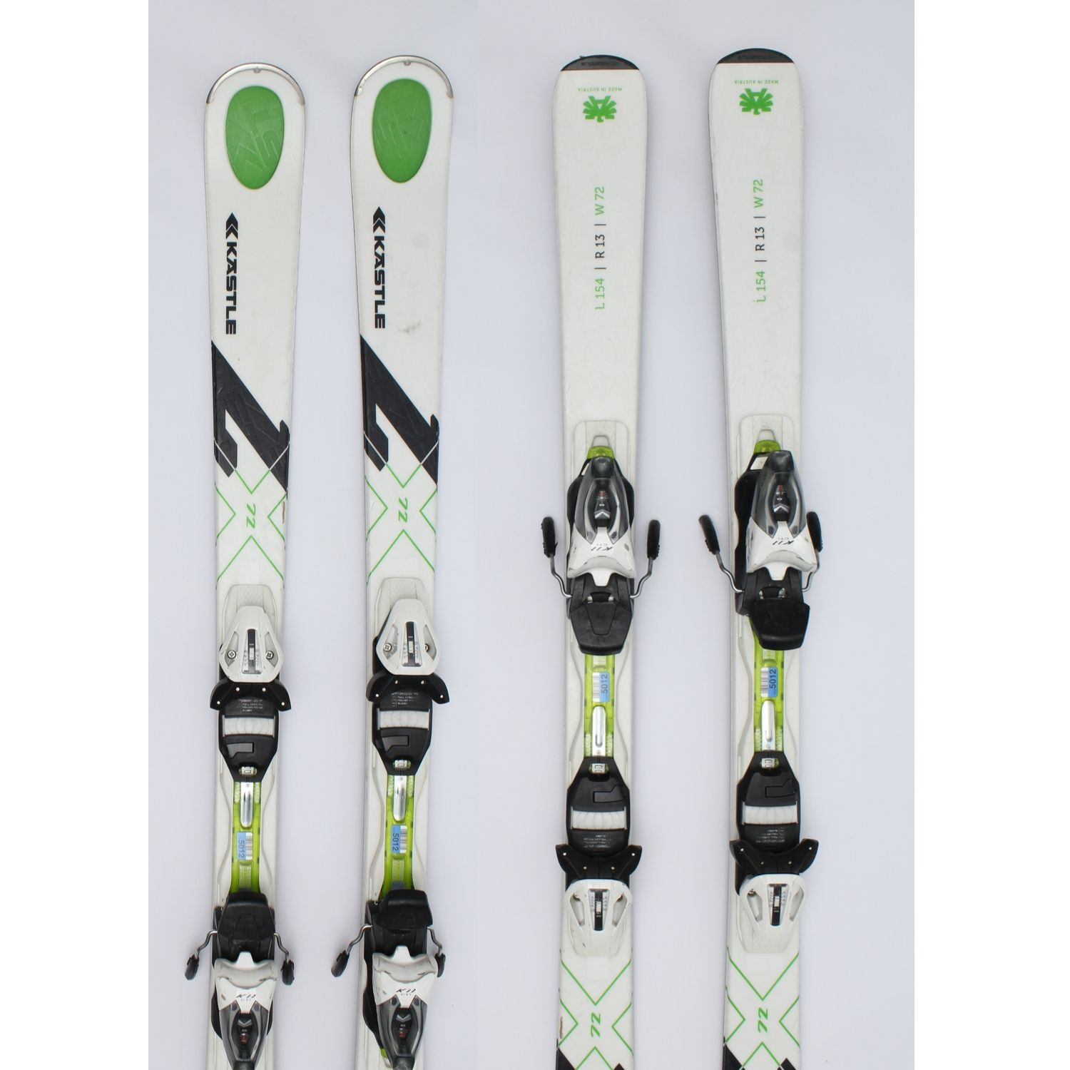 Jazdené bazárové lyže KASTLE White R13 - Pánske lyže - 1