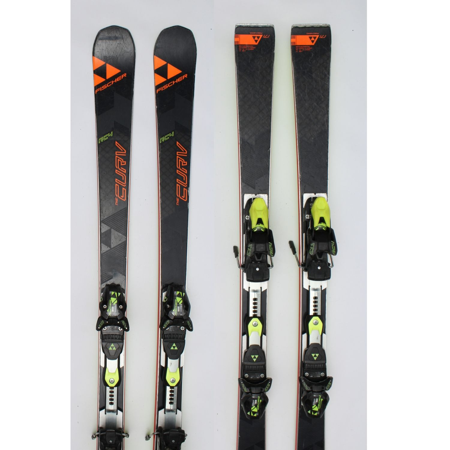 Jazdené bazárové lyže FISCHER CRV 4 Black-Orange - Pánske lyže - 1
