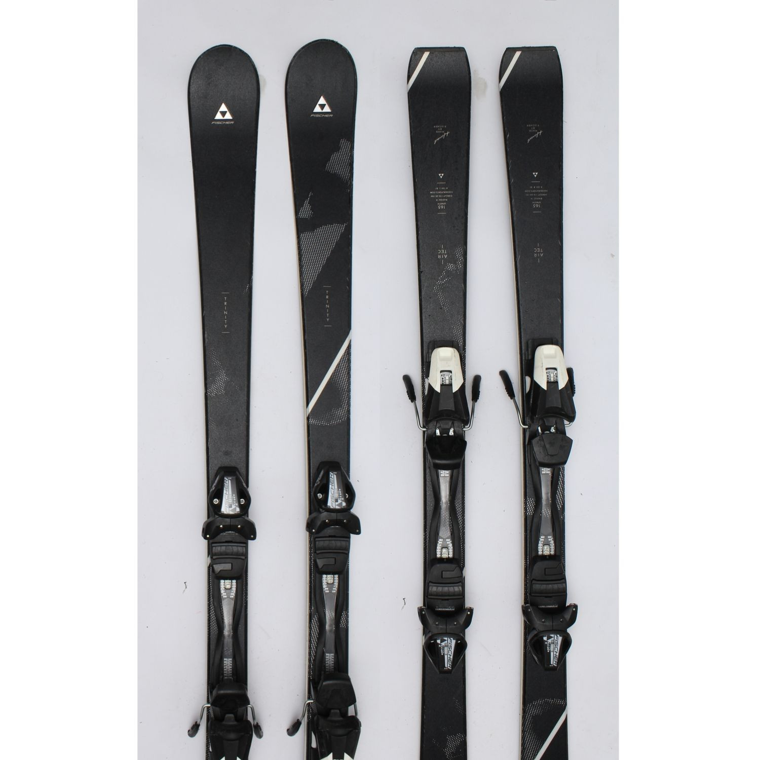 Jazdené bazárové lyže FISCHER Trinity Black - Dámske lyže - 1