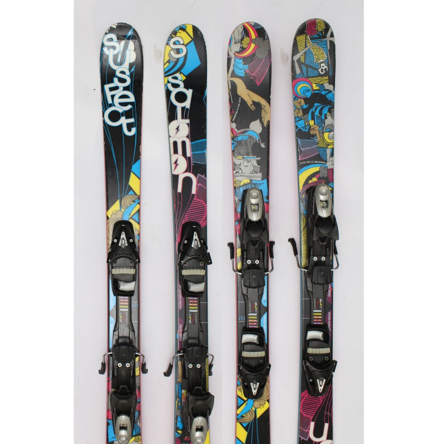 Jazdené bazárové lyže SALOMON Suspect Pink S - Freeride - Freestyle - 1