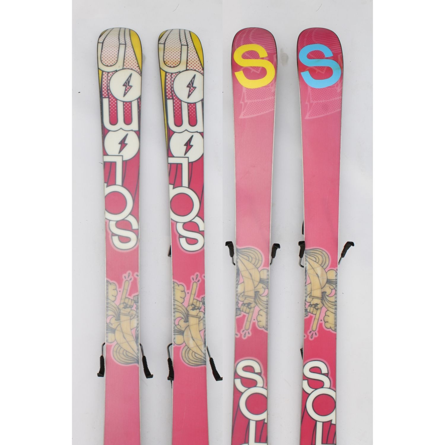 Jazdené bazárové lyže SALOMON Suspect Pink S - Freeride - Freestyle - 2