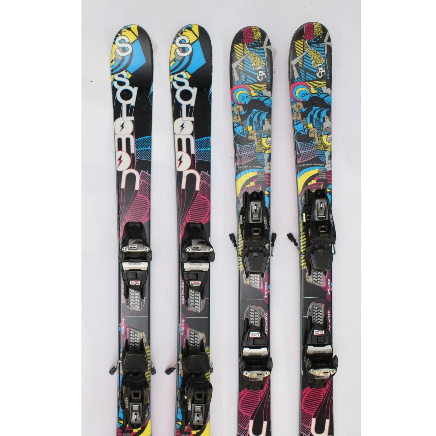 Jazdené bazárové lyže SALOMON Suspect Pink - Freeride - Freestyle - 1