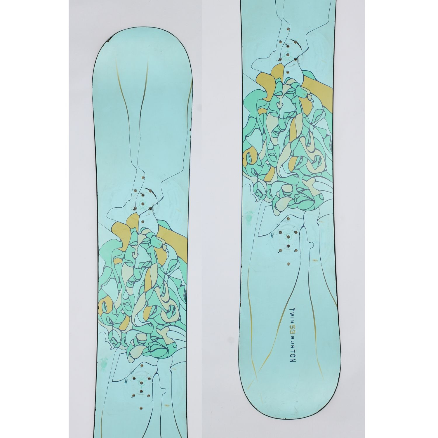 Jazdený bazárový snowboard BURTON Twin s viazaním - Pánske snowboardy - 1