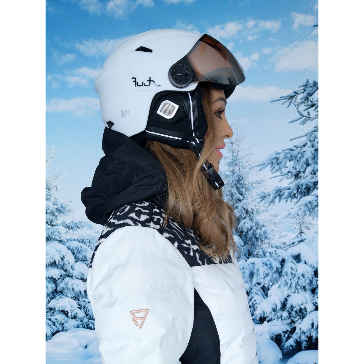 Lyžiarska prilba STUF Visor White - Pánske prilby - 2