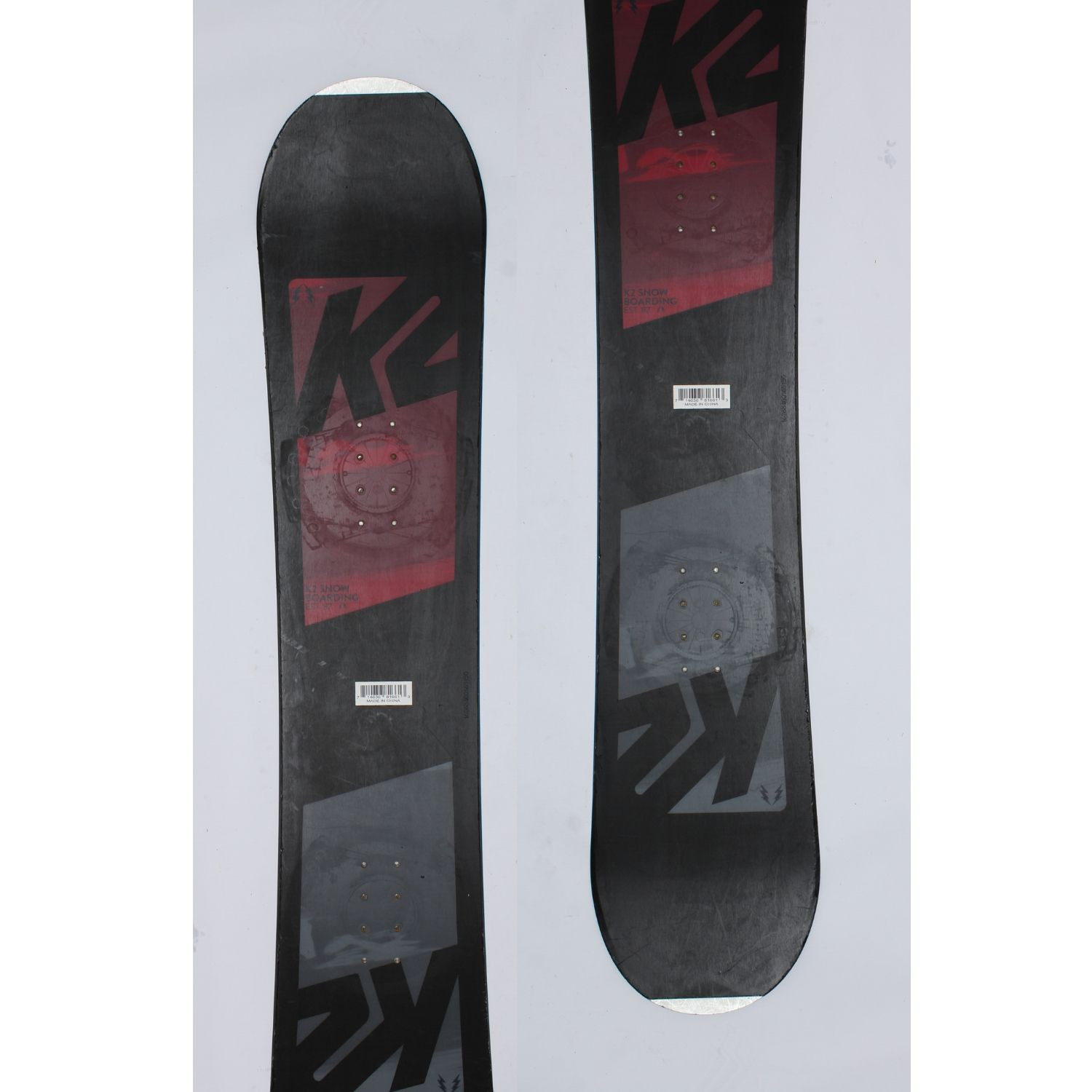 Jazdený bazárový snowboard K2 EST 87 Lila s viazaním - Pánske snowboardy - 1