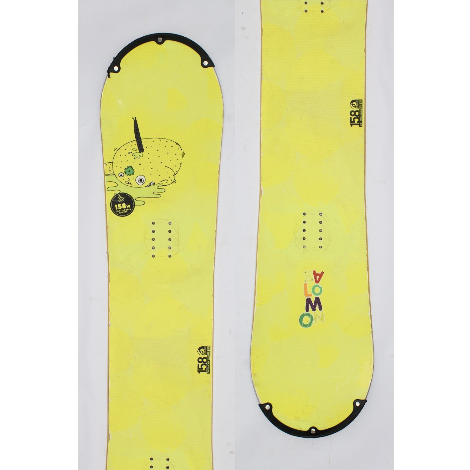 Jazdený bazárový snowboard SALOMON Drift Rocker Yellow s viazaním - Pánske snowboardy - 1