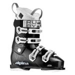 Vyhrievané lyžiarky ALPINA Eve 75 Heat s batériami Black/White