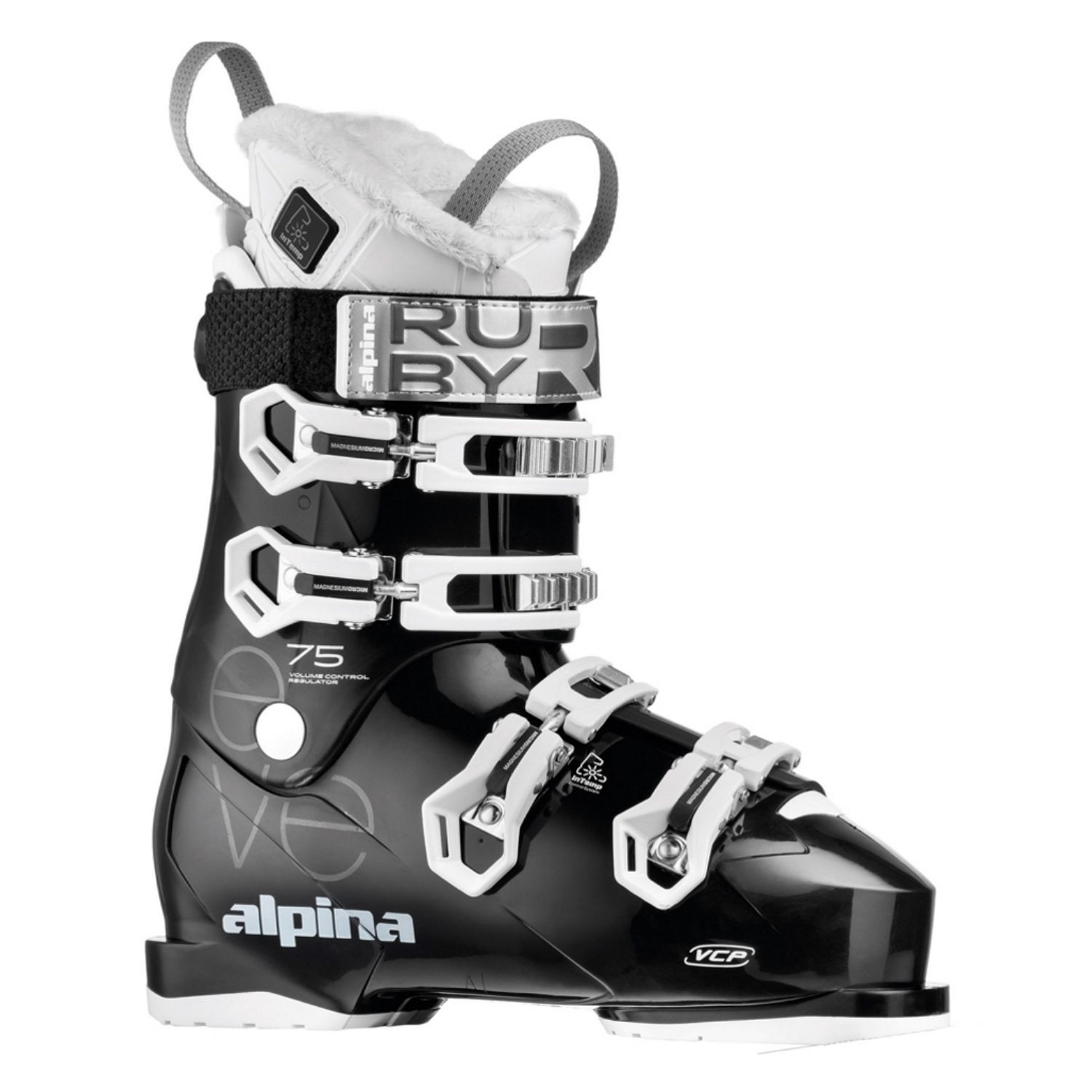 Vyhrievané lyžiarky ALPINA Eve 75 Heat s batériami Black/White - Dámske lyžiarky - 1