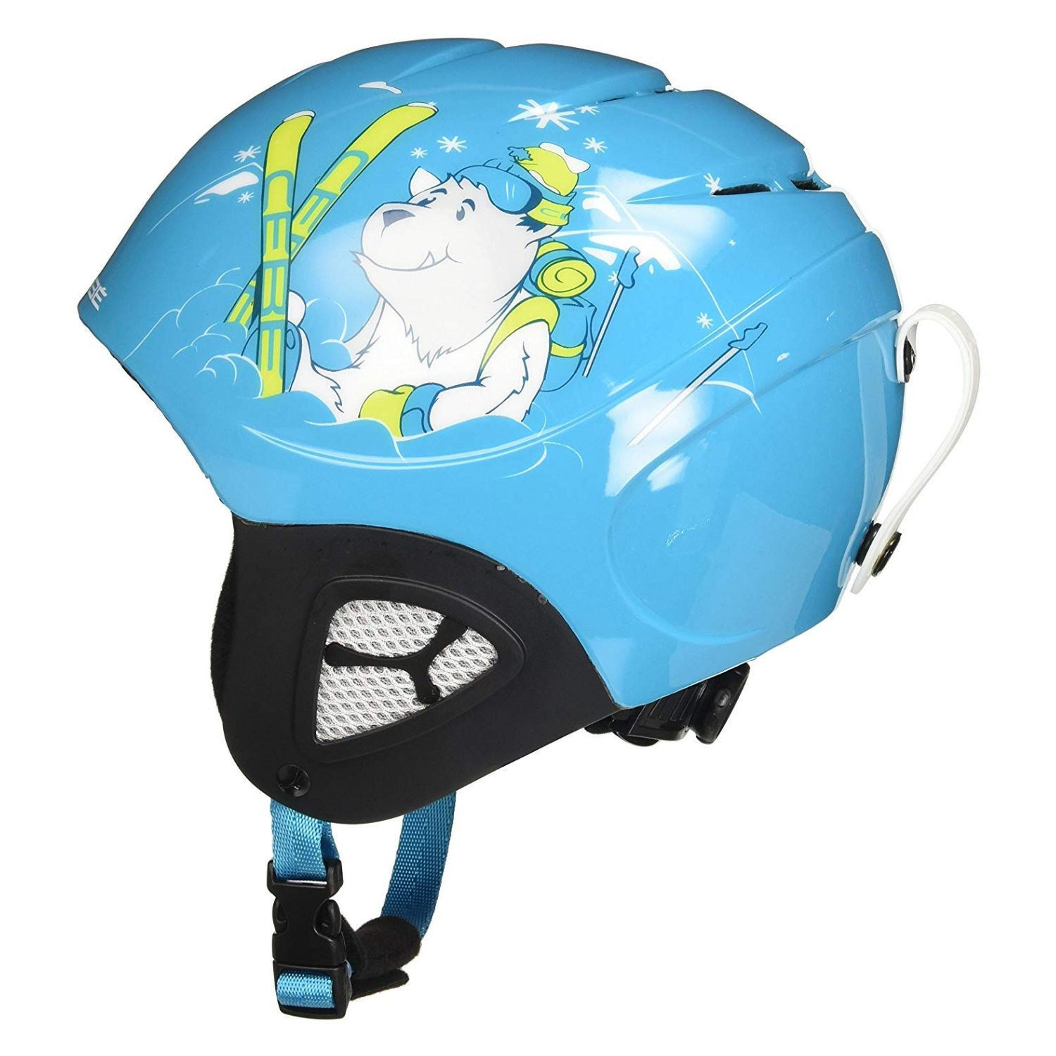 Lyžiarska prilba CÉBÉ Pluma Junior Shiny Blue Bear - Detské prilby - 2