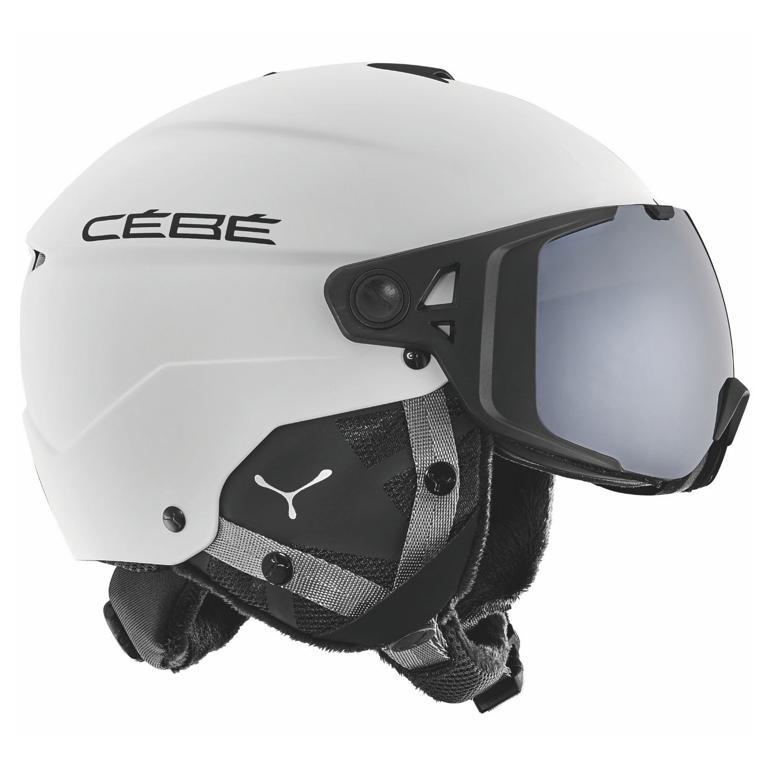 Lyžiarská prilba CÉBÉ Element Visor Matt White Black - Prilby s priezorom - 1