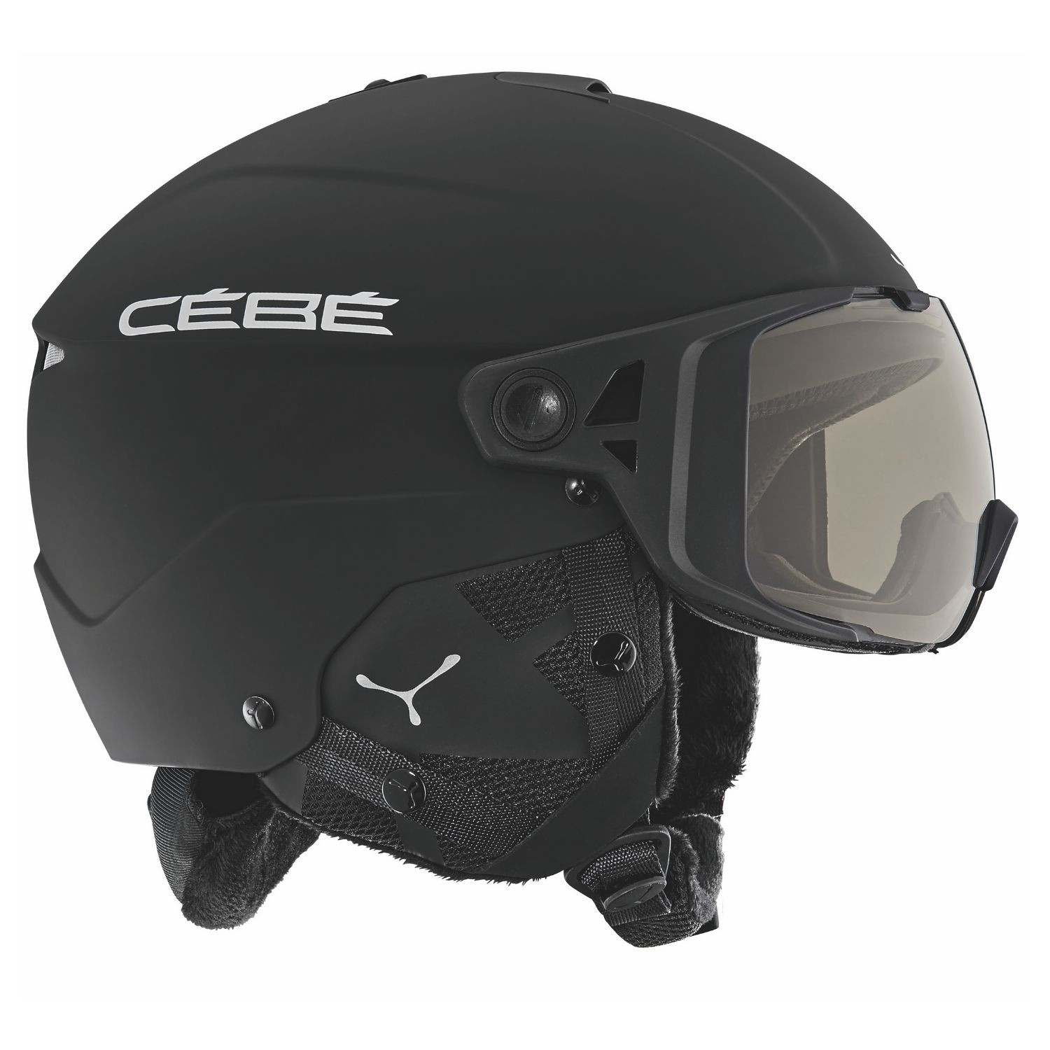 Lyžiarská prilba CÉBÉ Element Visor Matt Black Silver - Pánske prilby - 1