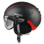 Lyžiarska prilba CASCO SP-2 Snowball Visor black-red