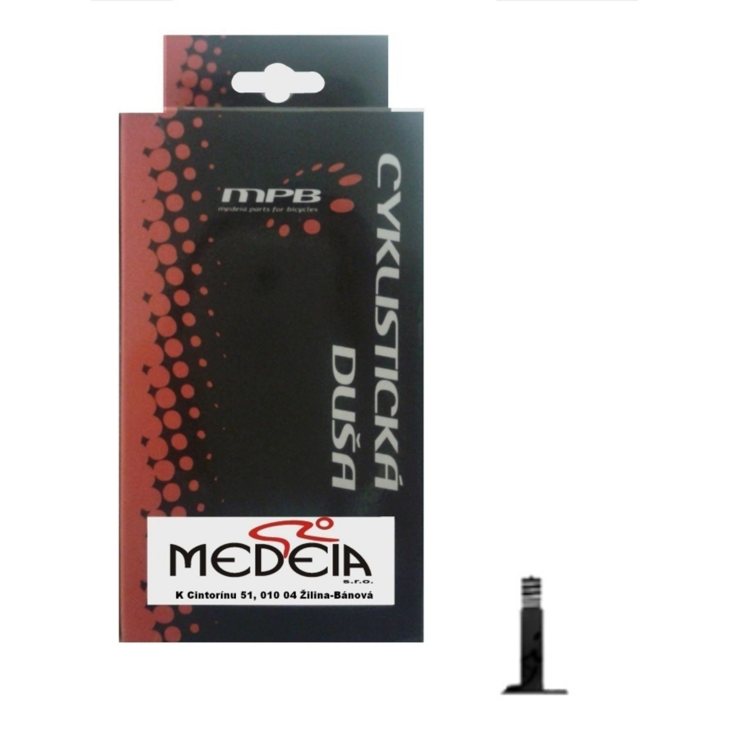 Duša MPB 27,5x1,9-2,3 (650Bx50/58) A/V v krabičke (motoventil) - 27,5" Duše na bicykel - 1