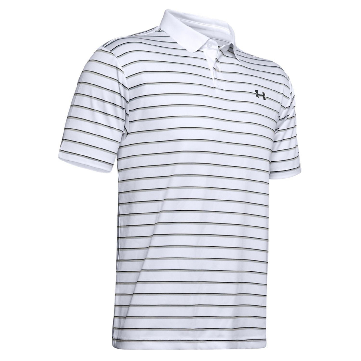 Tričko UNDER ARMOUR Performance Polo 2.0 Divot Stripe White - OBLEČENIE - 3