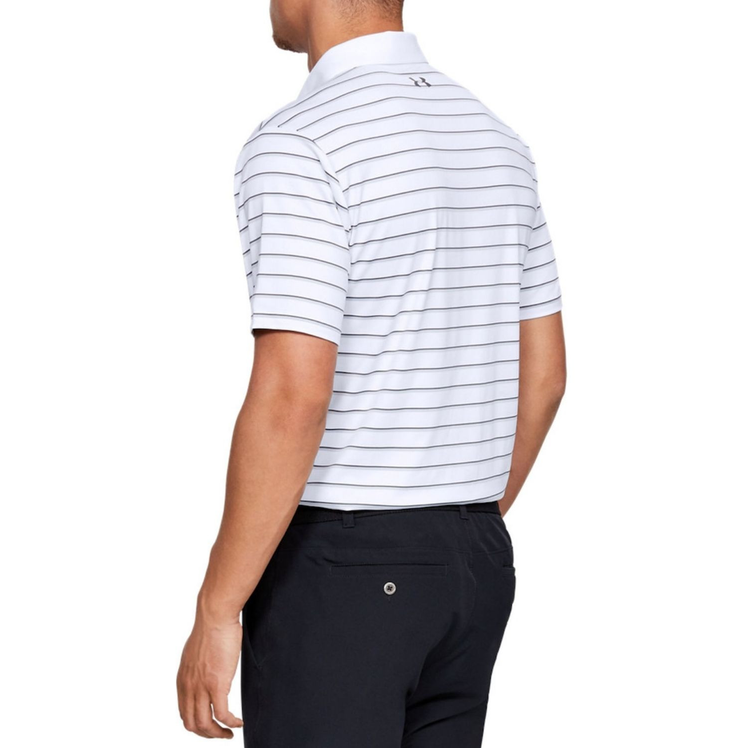 Tričko UNDER ARMOUR Performance Polo 2.0 Divot Stripe White - OBLEČENIE - 2