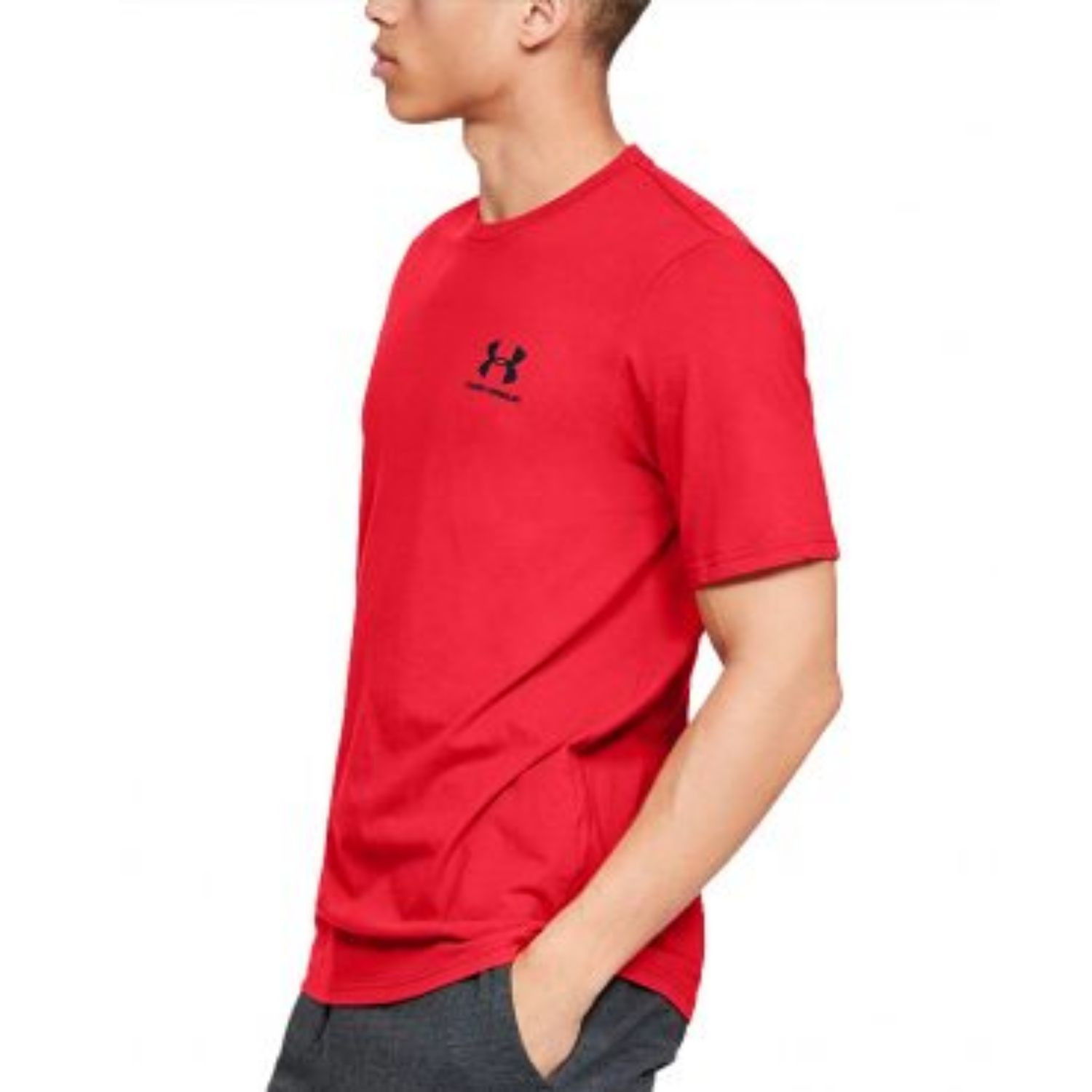Tričko UNDER ARMOUR Sportstyle LC Back Tree Red - OBLEČENIE - 2
