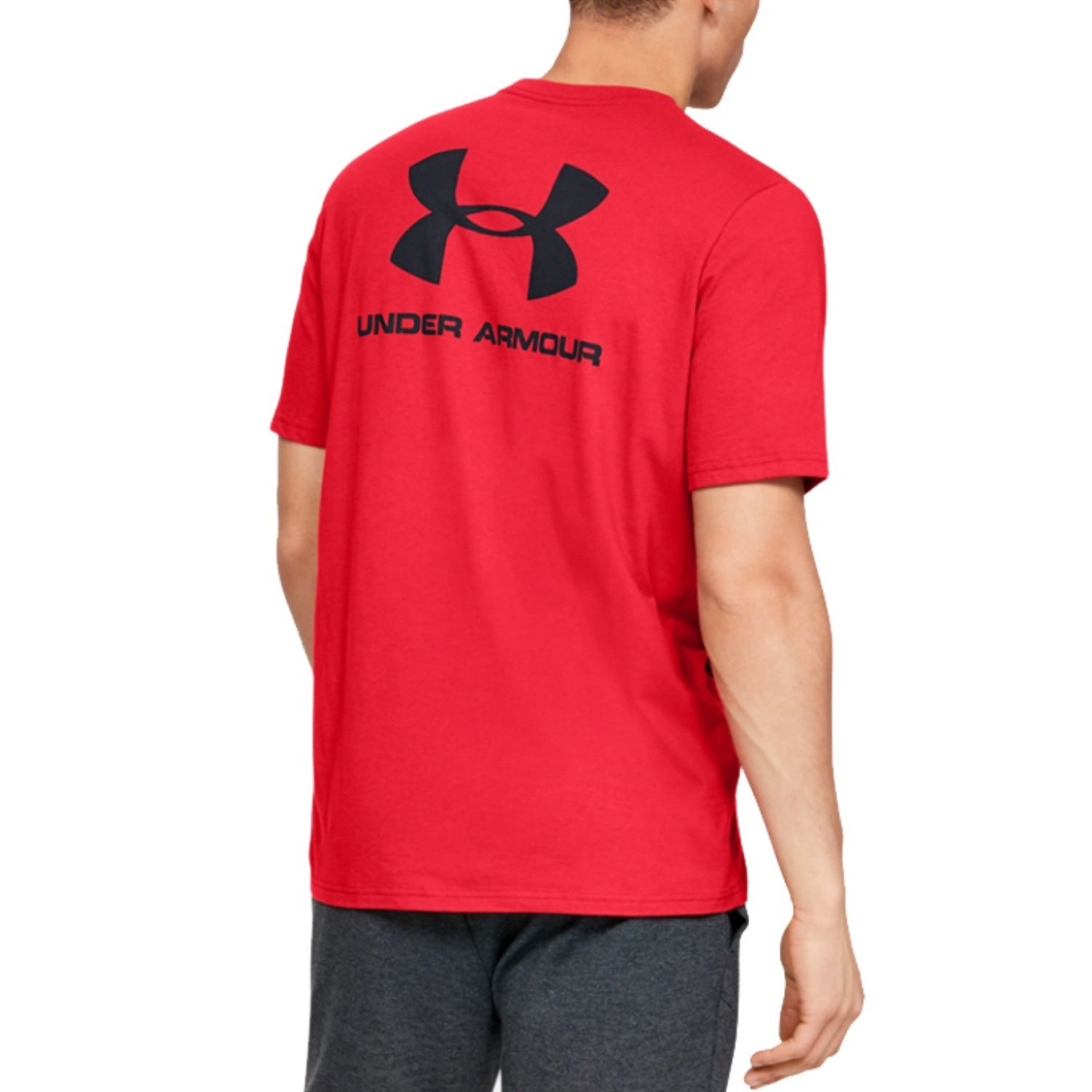 Tričko UNDER ARMOUR Sportstyle LC Back Tree Red - OBLEČENIE - 3