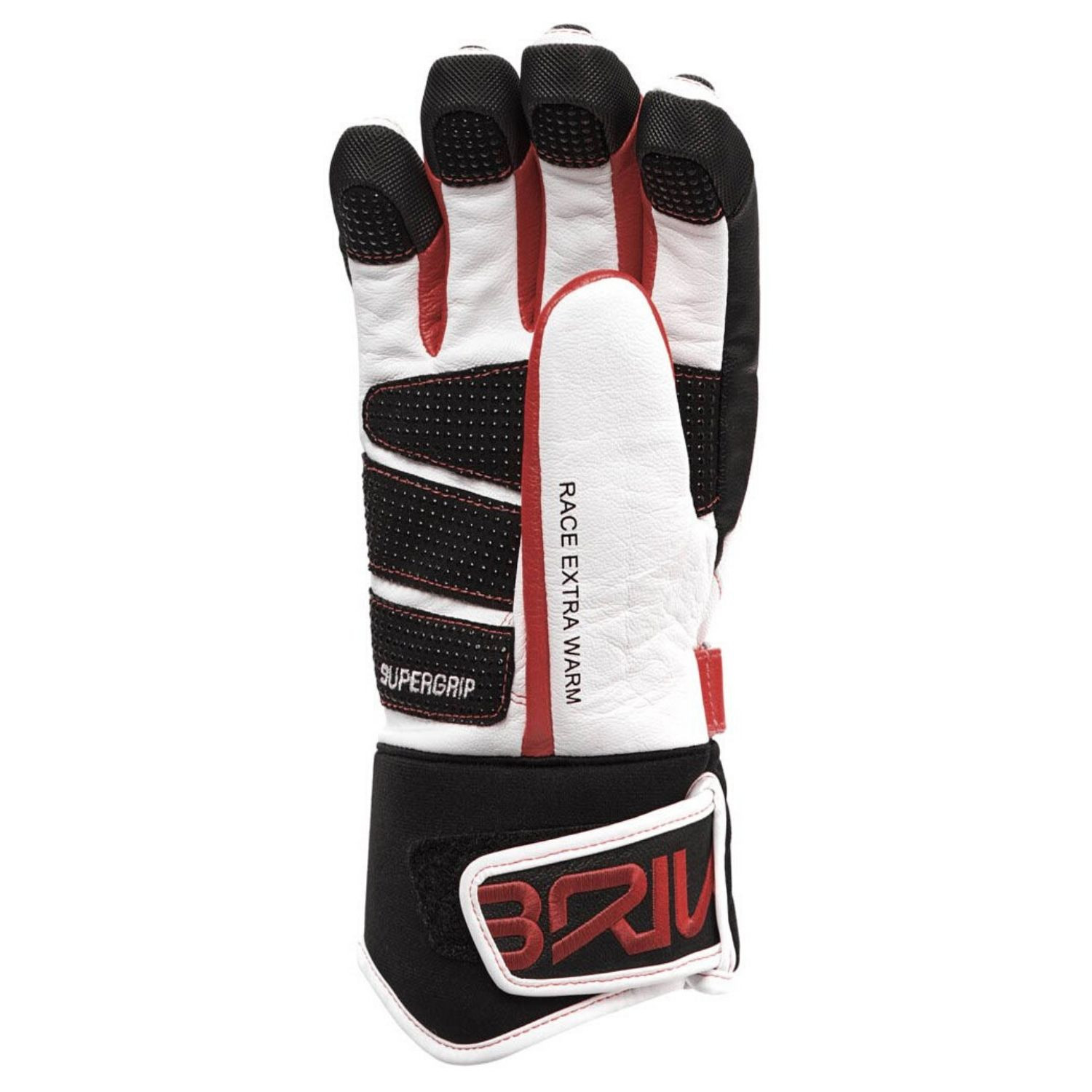 Lyžiarske rukavice BRIKO Gara EW Extra Warm White/Red - Pánske rukavice - 2