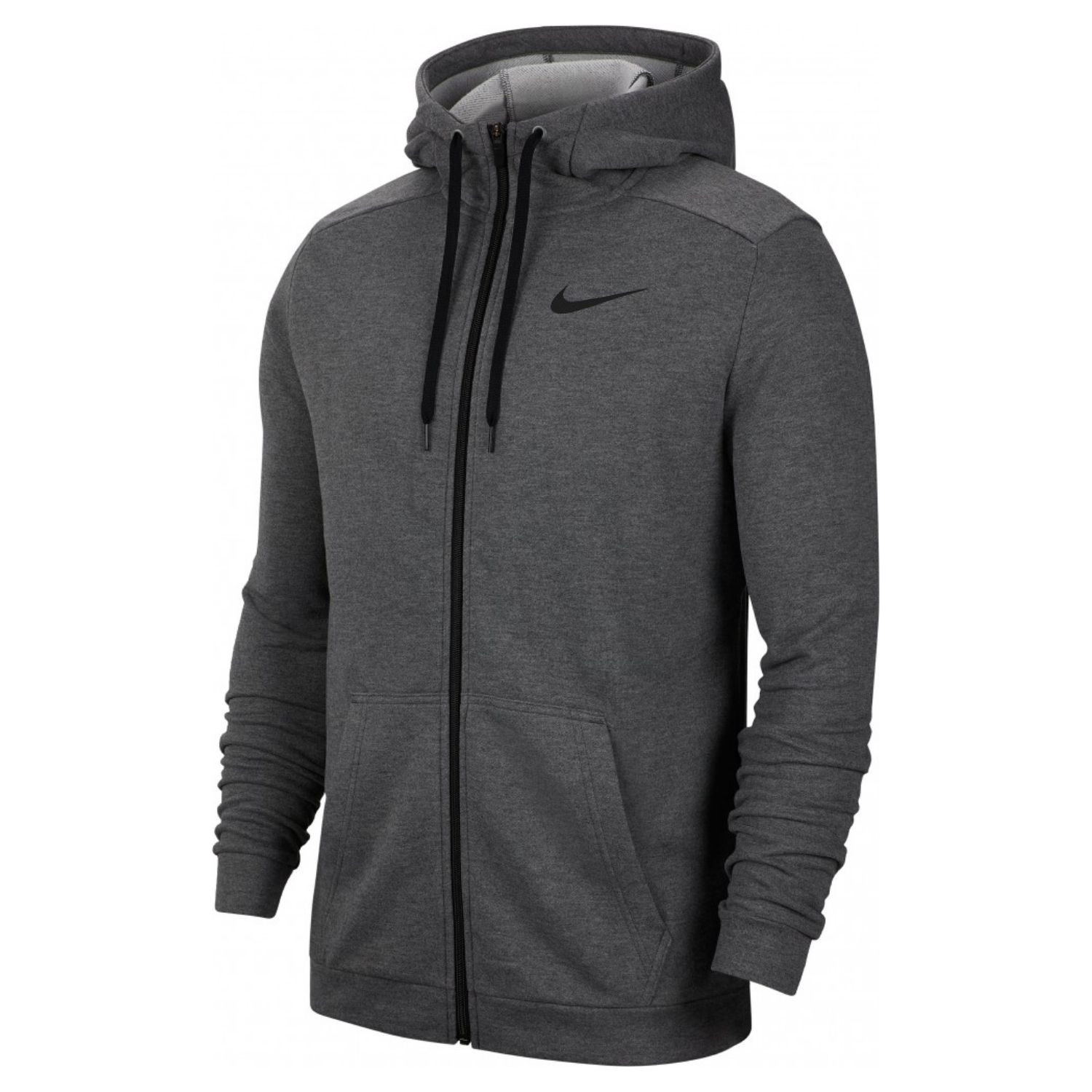 Mikina NIKE M NK Dry FZ Fleece Charcoal / Black - Mikiny s kapucňou - 4