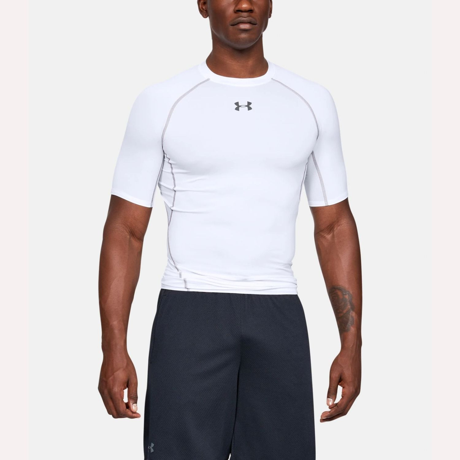 Kompresné tričko UNDER ARMOUR HG Armour SS White - OBLEČENIE - 1