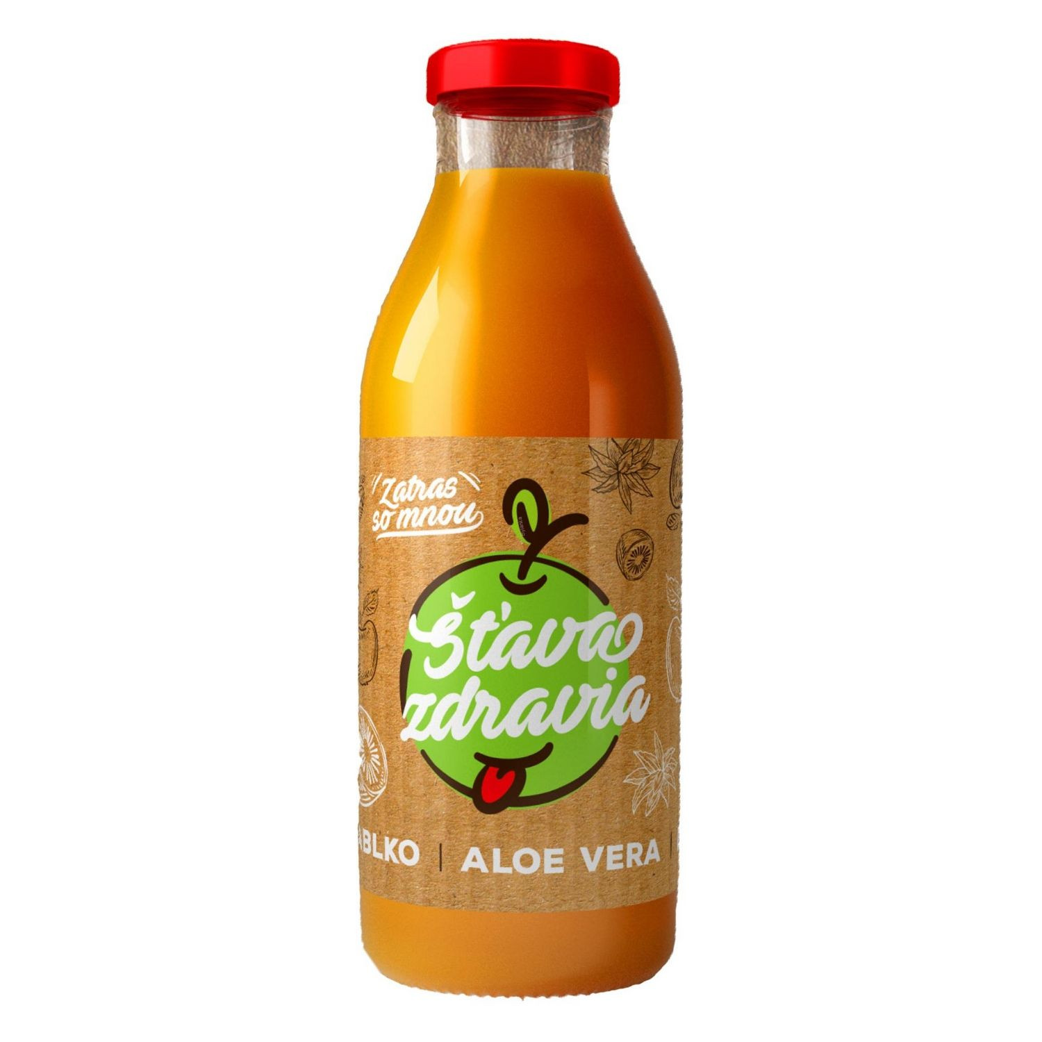 EkoMedica 100% šťava Jablko + Aloe + Kiwi 300 ml - Prírodné šťavy - MIX - 1