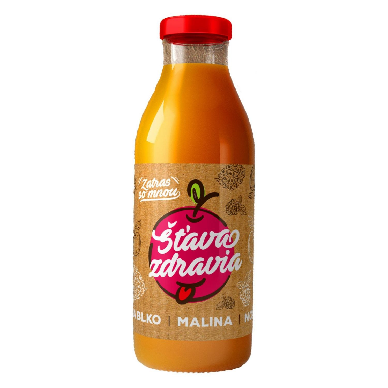 EkoMedica 100% šťava Jablko + Malina + Noni 300 ml - Prírodné šťavy - MIX - 1