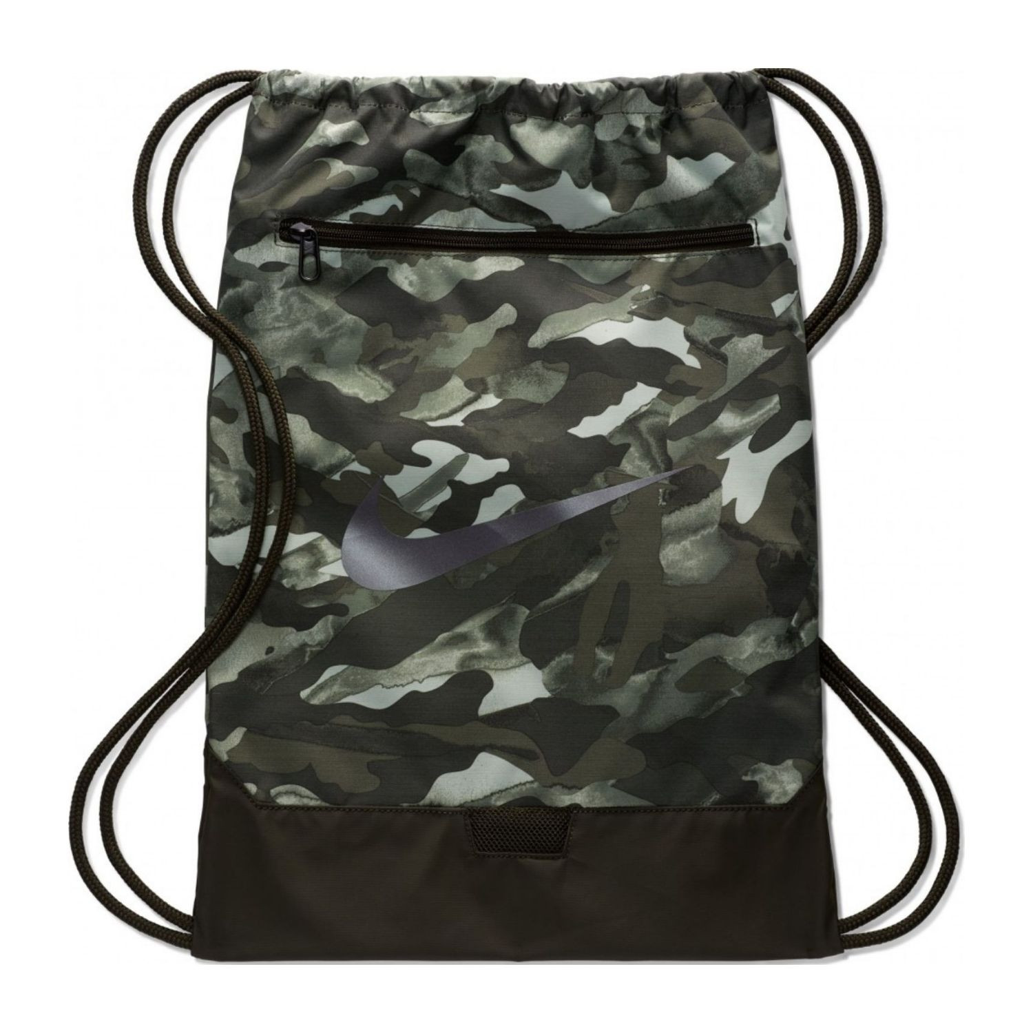 Vak NIKE Gymbag Brasilia 9 AOP 2 Sequoia / Grey - Športové vaky - 1