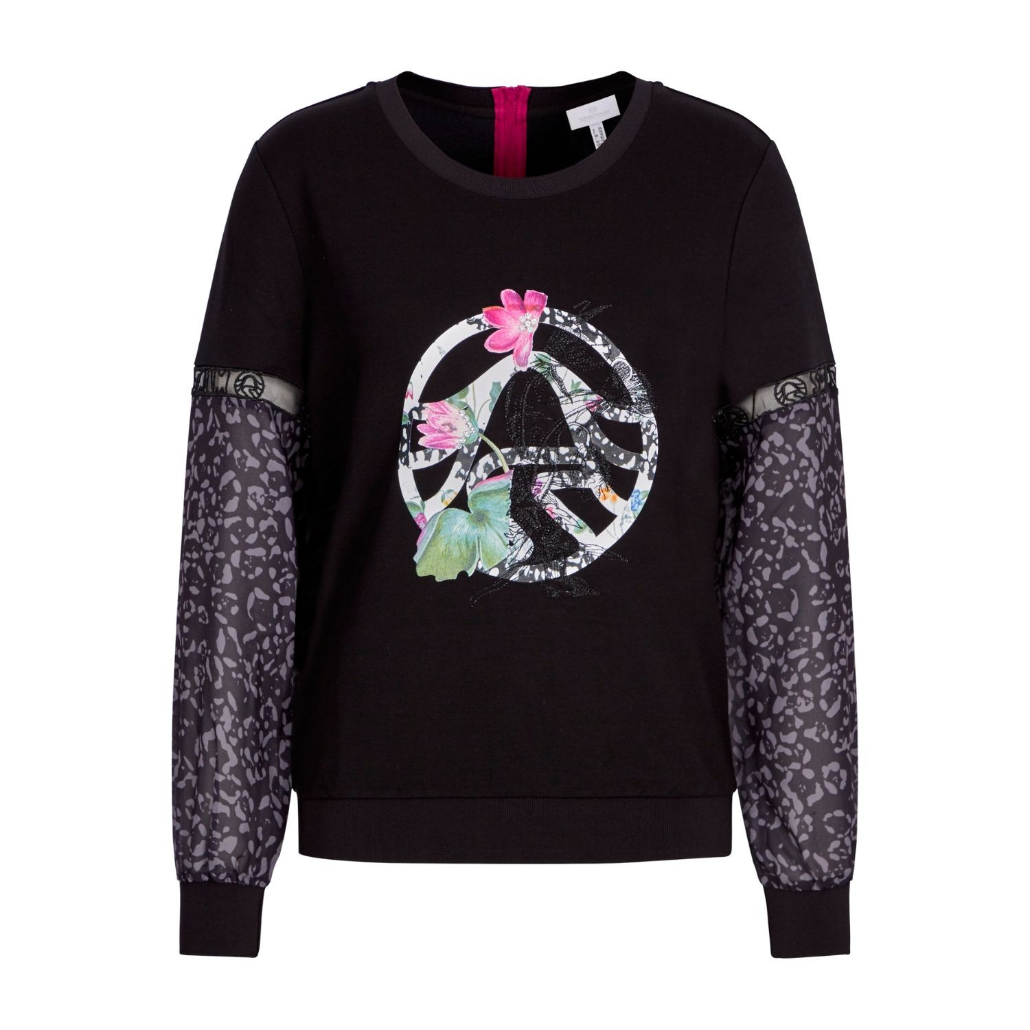 Mikina SPORTALM Hoori Black - Mikiny bez kapucne - 3