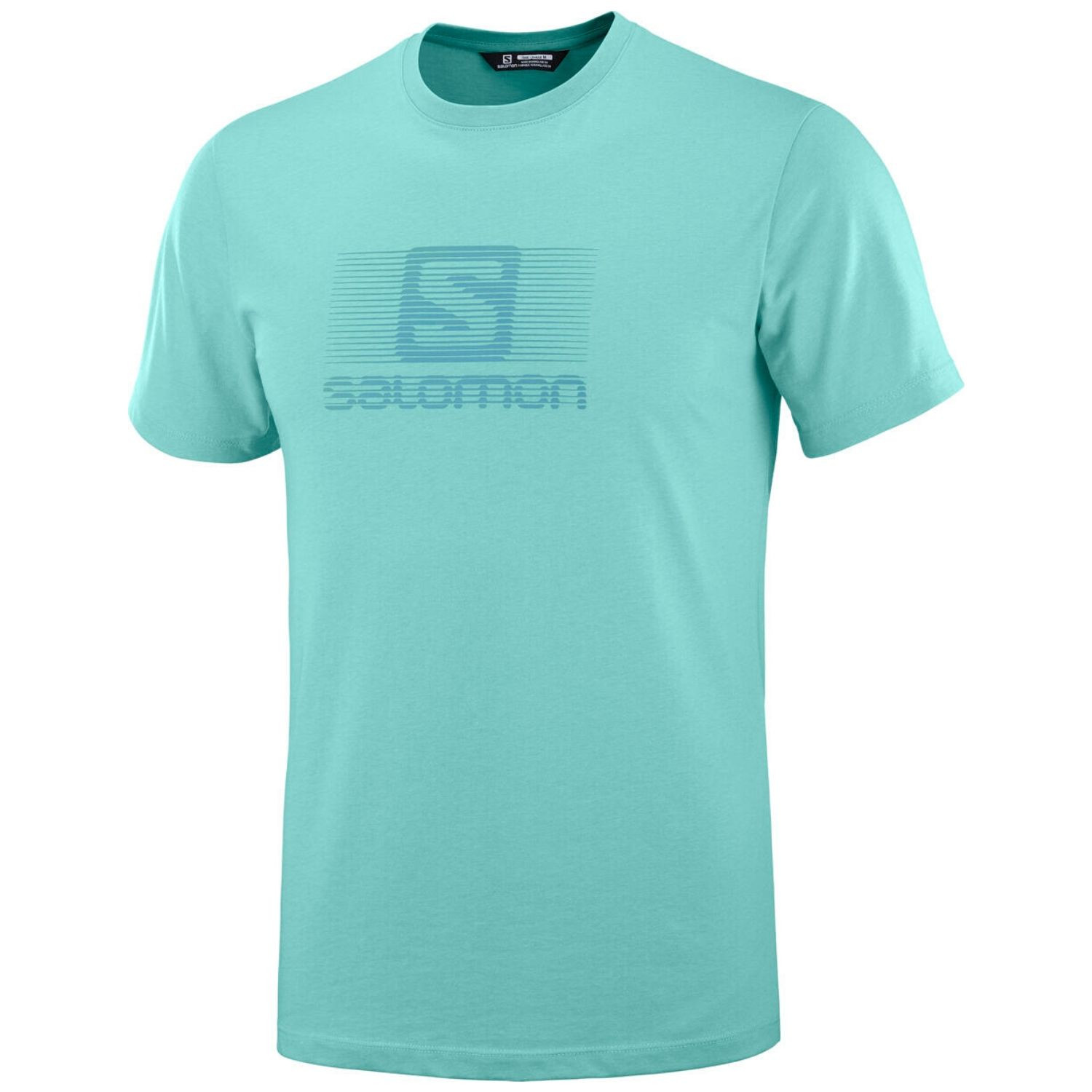 Tričko SALOMON Coton Logo SS Tee M Meadowbroo/Te - Lyžiarske oblečenie SALOMON - 1