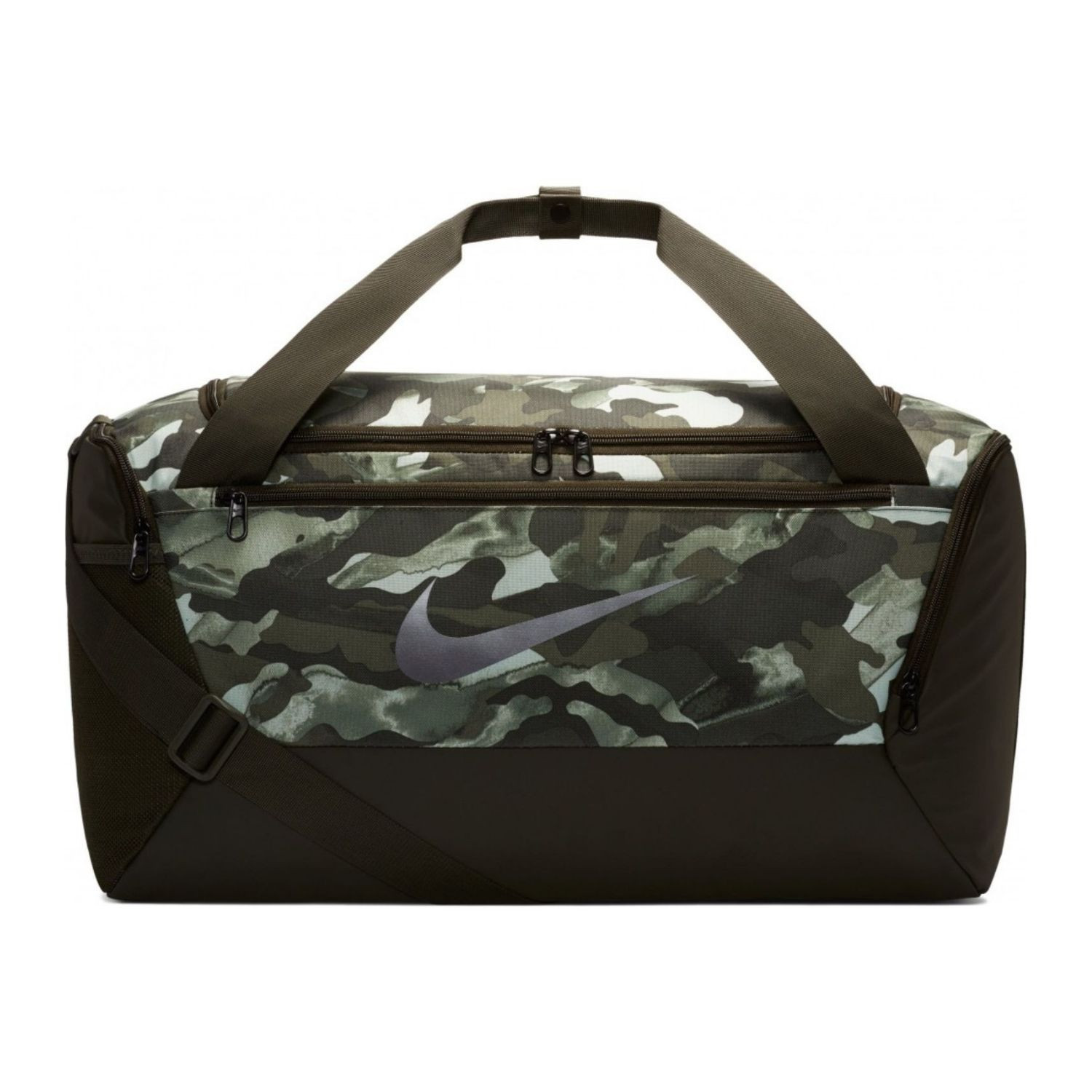 Taška NIKE Brasilia S Printed Sequoia / Grey - Športové tašky - 1