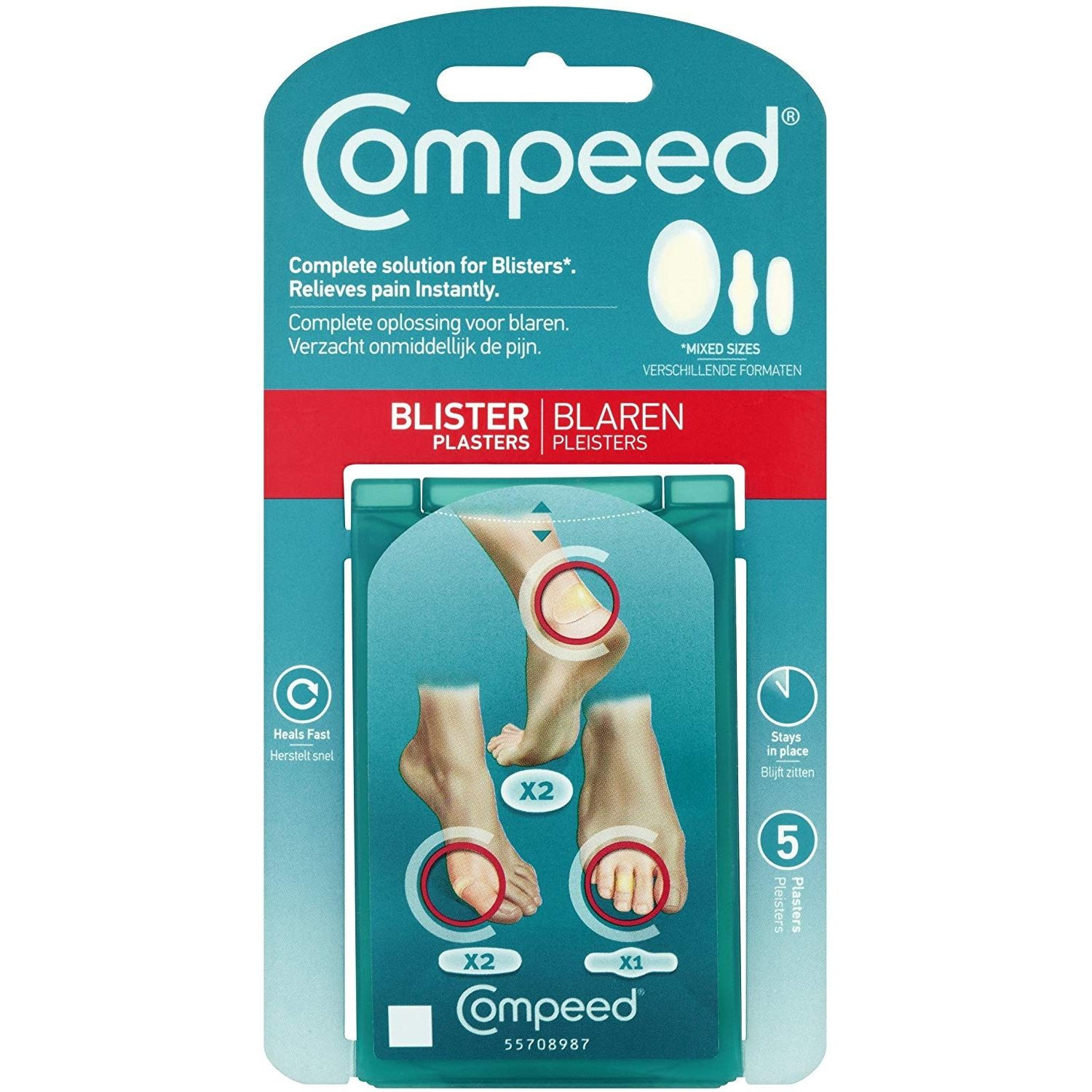 Náplasť na pľuzgiere COMPEED mixpack - Vložky do topánok - 1
