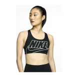 Športová podprsenka NIKE Swoosh Futura Black