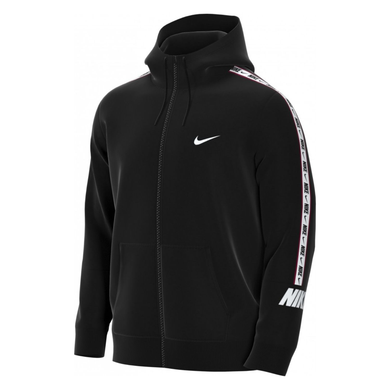 Mikina NIKE M NSW Repeat FZ FT Black - Mikiny s kapucňou - 4