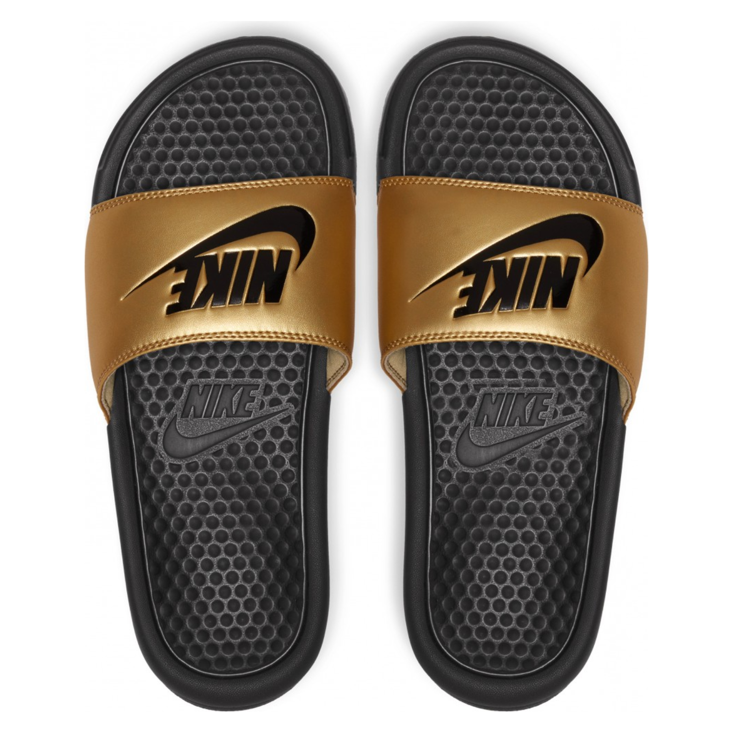 Šľapky NIKE Benassi JDI Black / Gold - Šľapky a sandále - 2