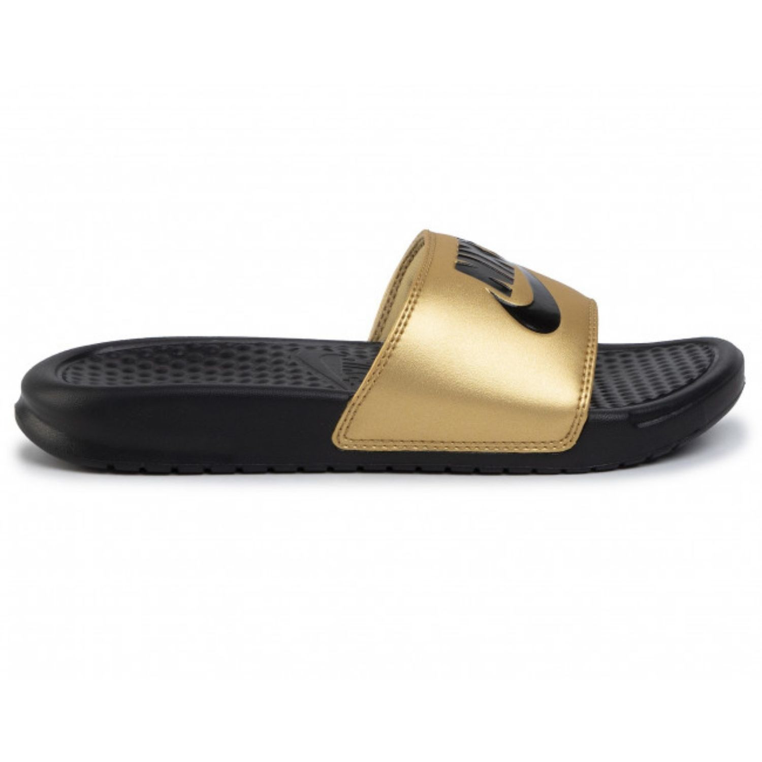 Šľapky NIKE Benassi JDI Black / Gold - Šľapky a sandále - 3