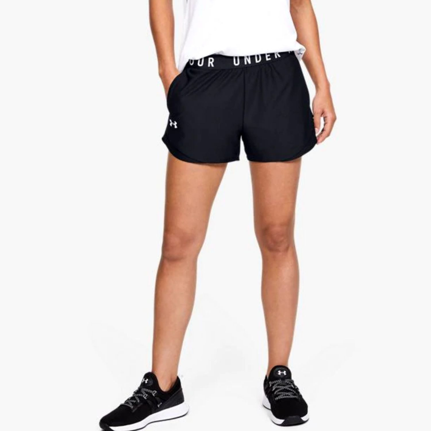 Šortky UNDER ARMOUR Play Up 3.0 Black / White - Dámske kraťasy & šortky & sukne - 1