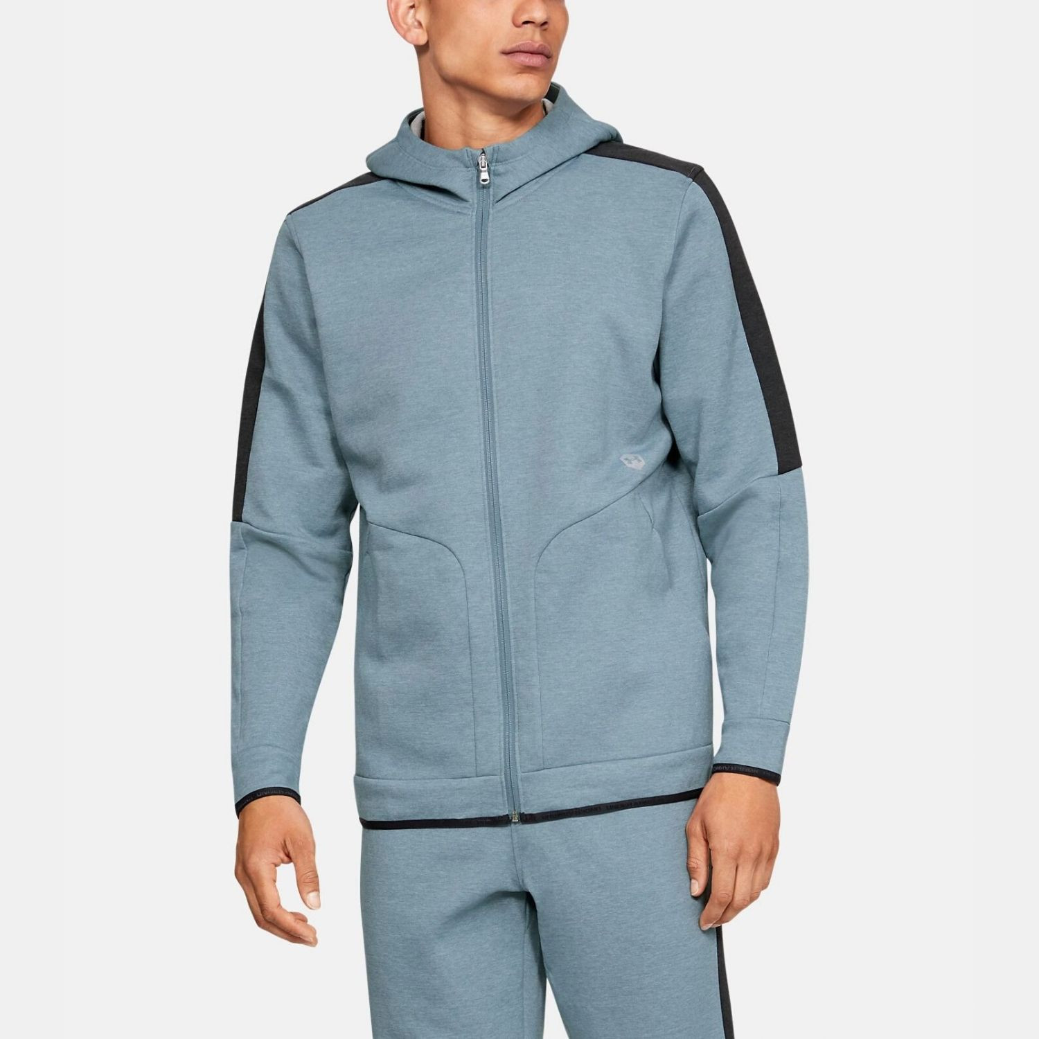 Mikina UNDER ARMOUR Athlete Recovery Fleece Full Zip Grey - Mikiny s kapucňou - 1