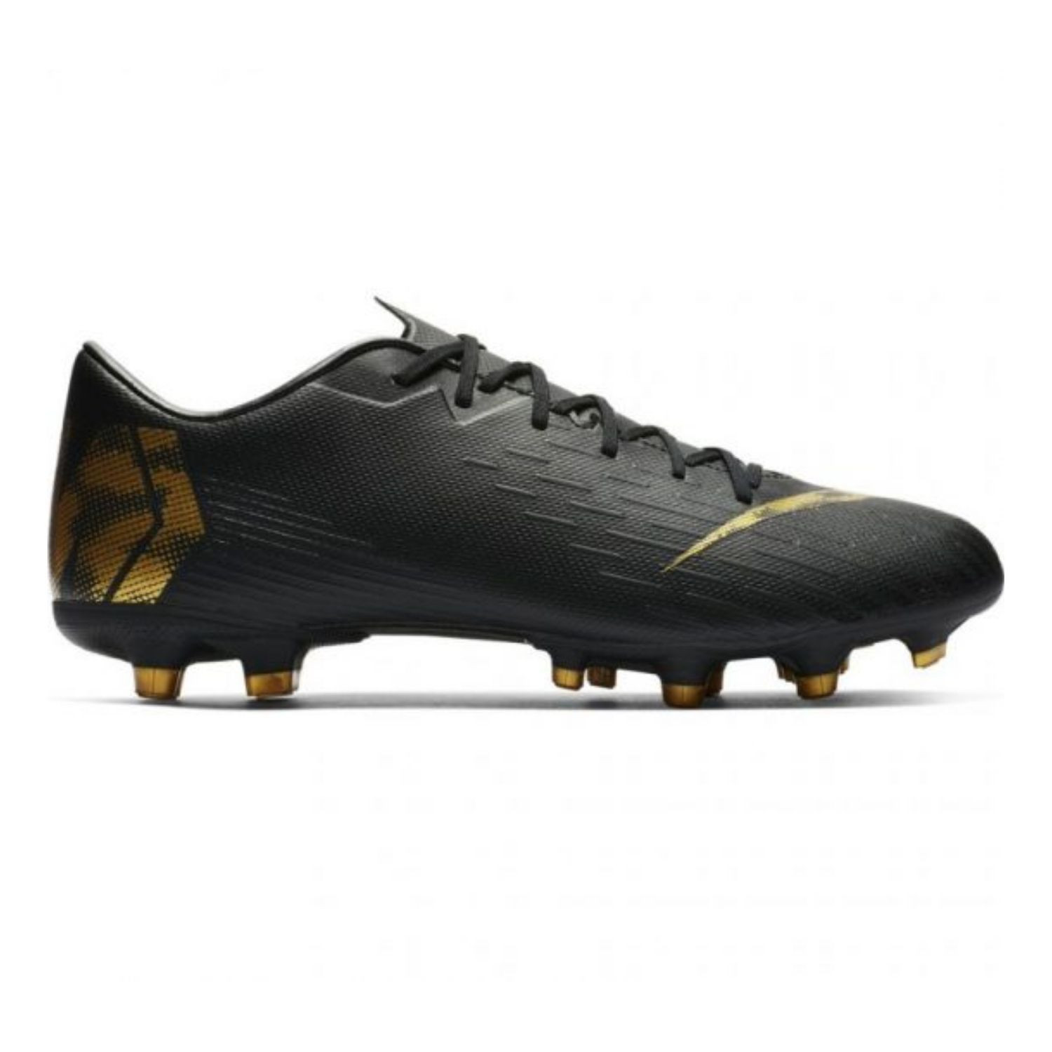 Kopačky NIKE Mercurial Vapor 12 Academy FG/MG Black / Gold - Kopačky - 1