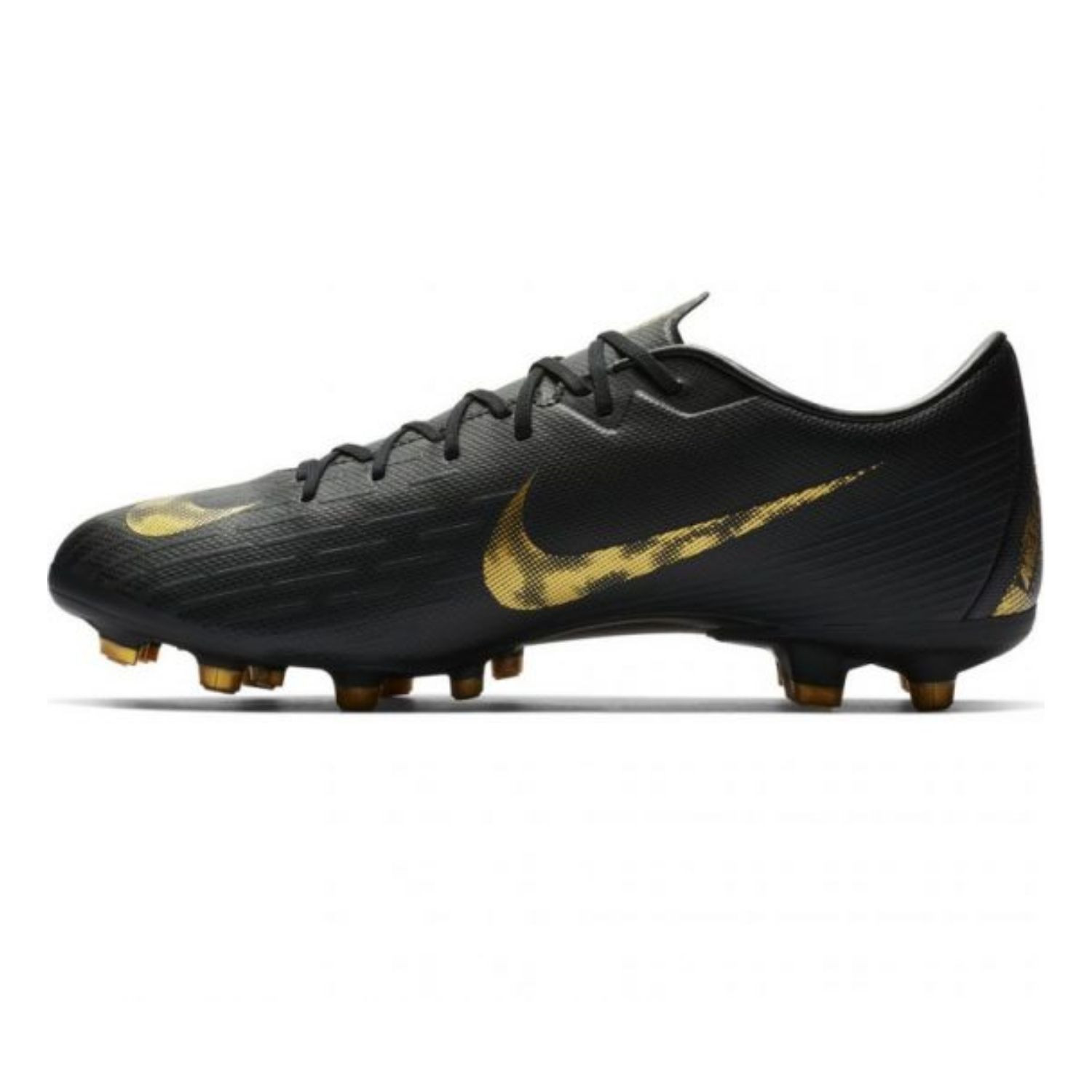 Kopačky NIKE Mercurial Vapor 12 Academy FG/MG Black / Gold - Kopačky - 2